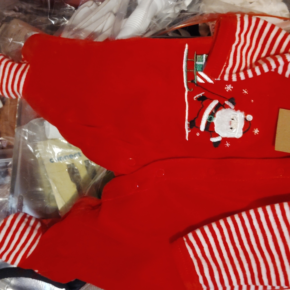 Red Santa Kids One Piece